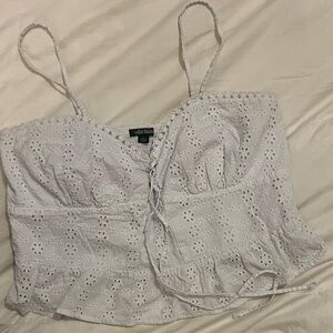 Wild Fable White Eyelet Camisole Top